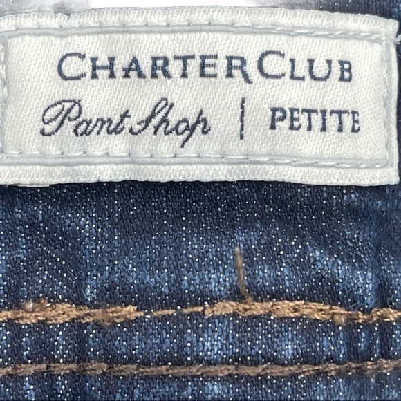 Charter Club Petite Button Cuff Jean Capri Size 8P - Picture 9 of 10